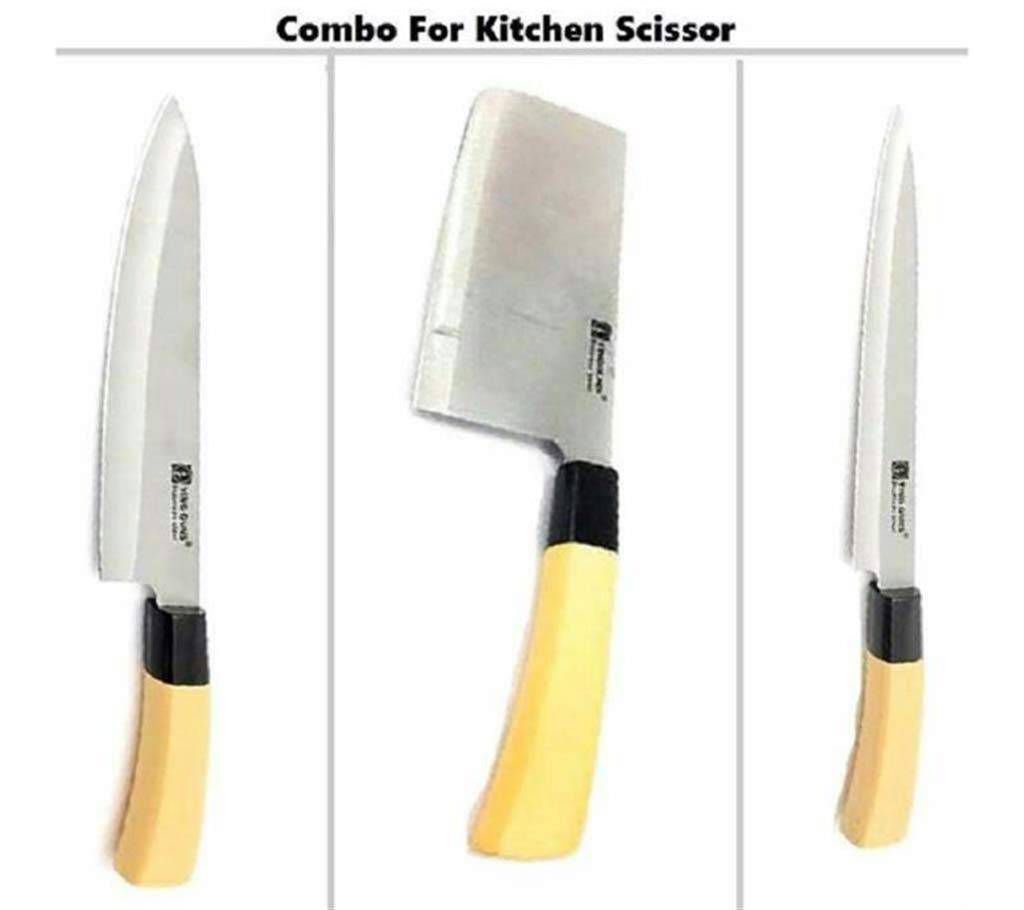 2 Pieces Kitchen Knife + Mitt Cutting Knife Combo Offer