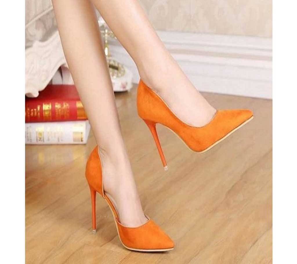 A5 ORANGE LADIES HEEL SHOES 