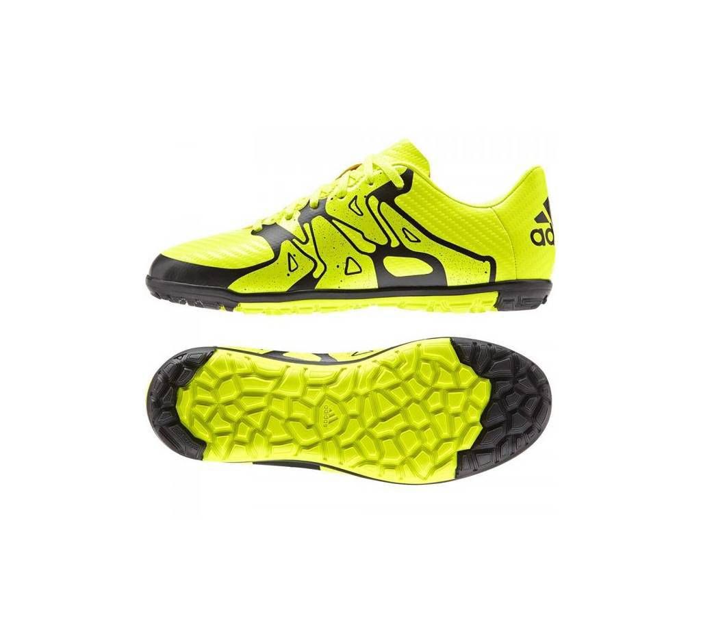 Adidas Solar Yellow and Black Synthetic Sports Shoe for Men