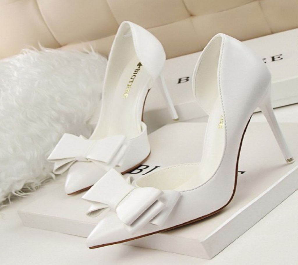 Ladies Heel - White
