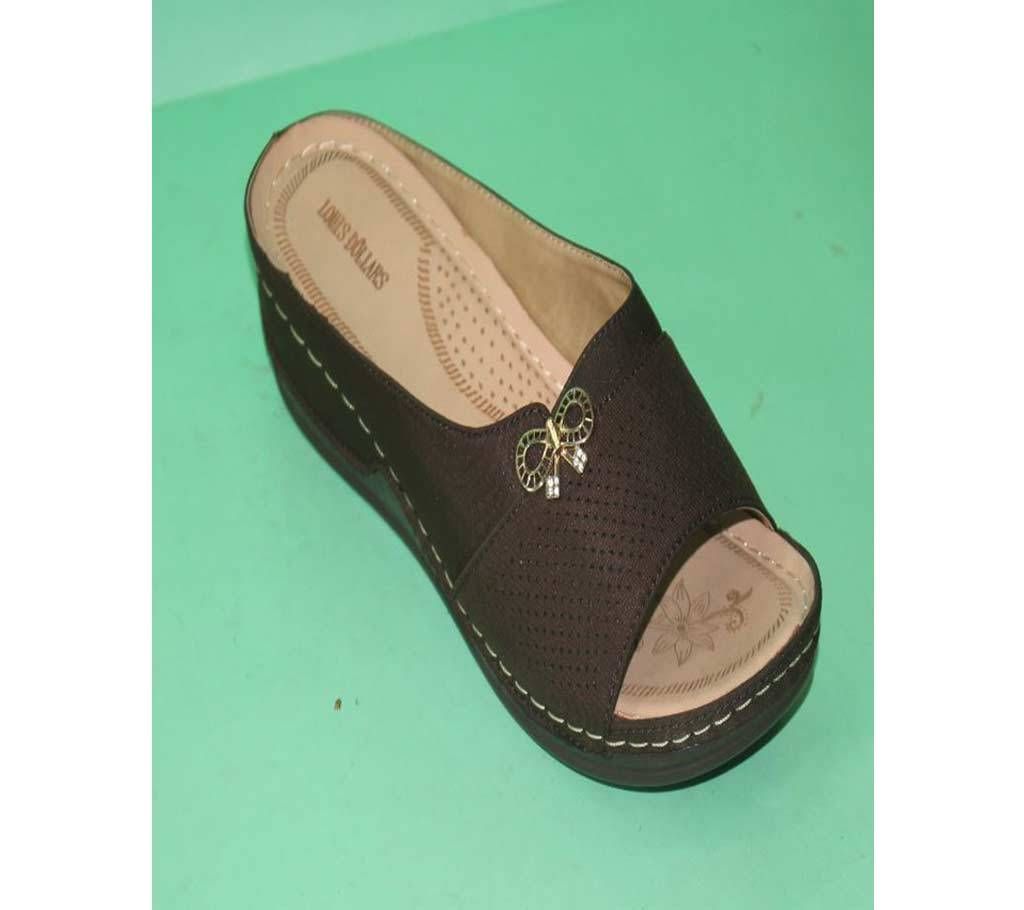 Artificial  Leather Mid to High Wedges For Women
