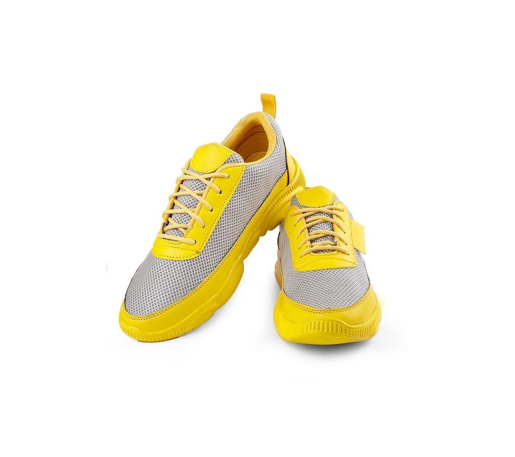 Casual Sneaker Shoes For Men-Yellow