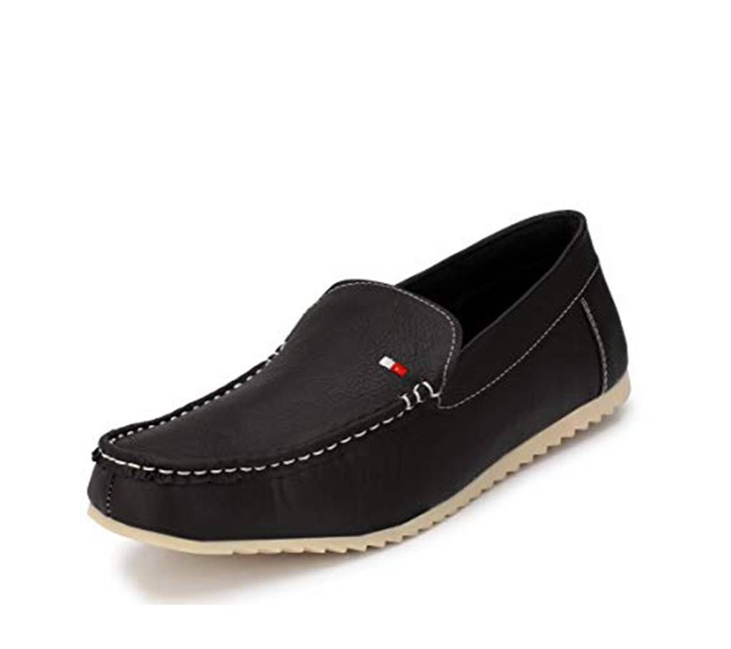 Black Leather Loafer for Men