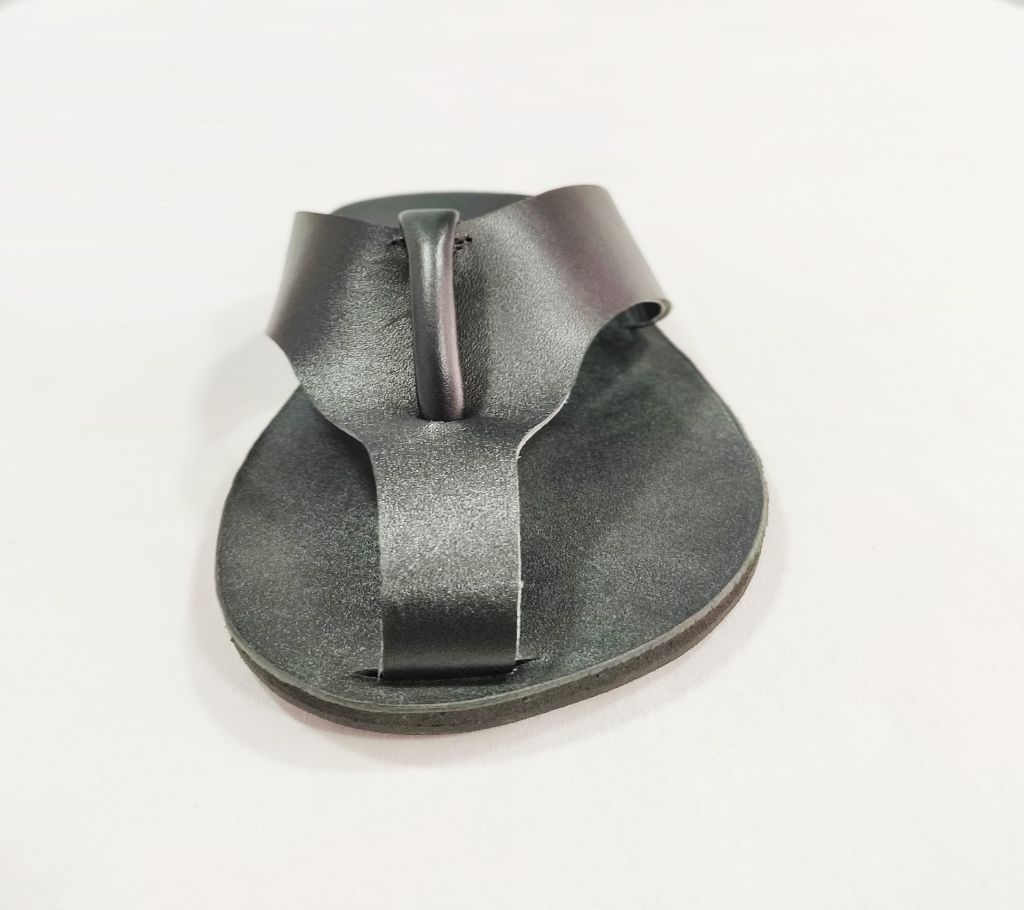 Black Best Quality Leather Sandal for Men