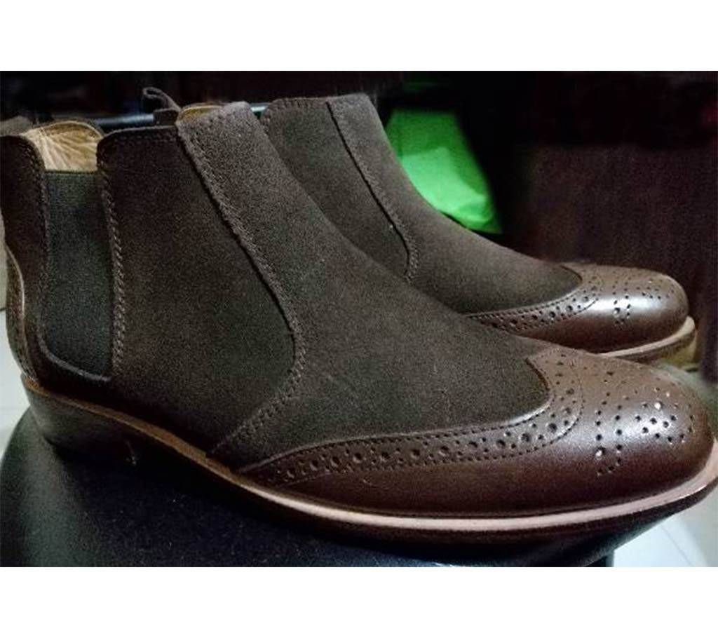 mens leather high boot 
