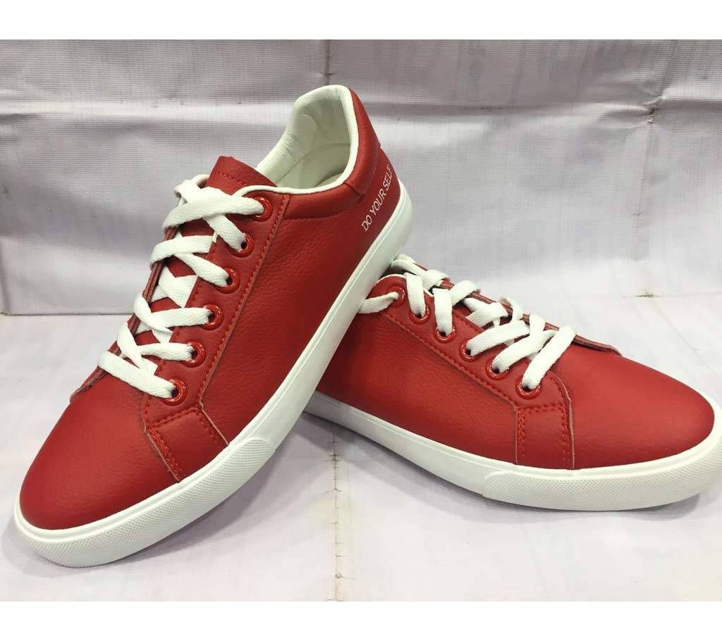 Gents synthetic leather sneaker 