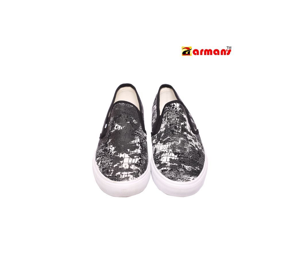 Black Color Fabric Sneaker for Men
