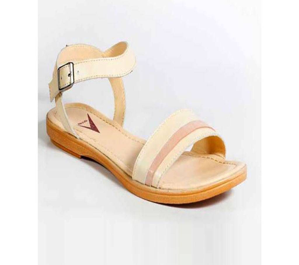 AA035 Off White Ladies Sandal