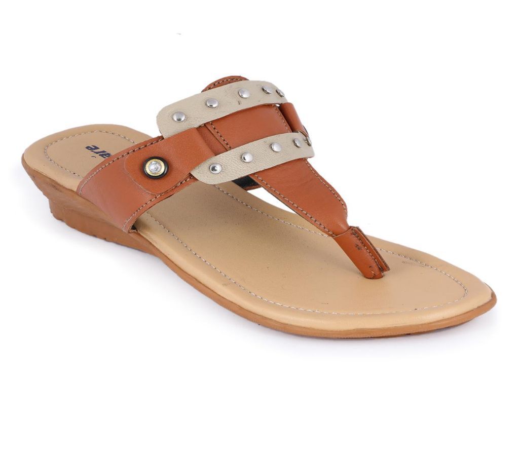 Leather Casual Ladies Flat Sandal - Master color