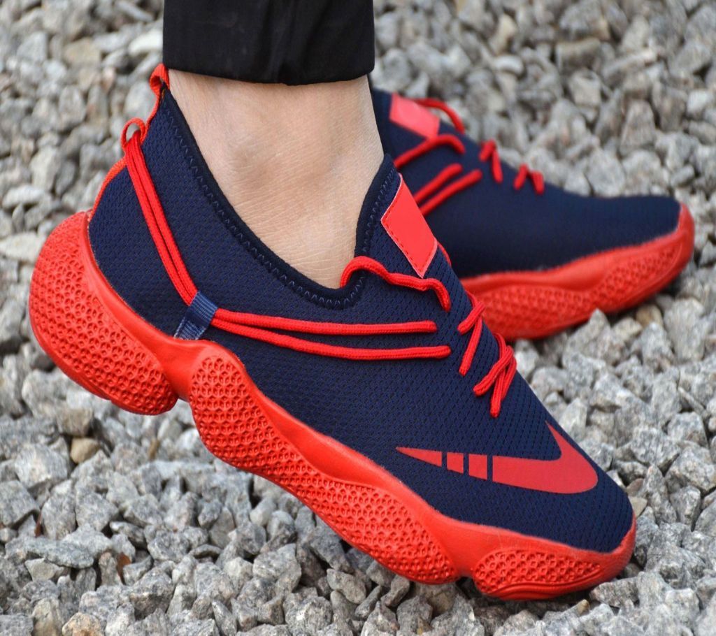 Blue Mesh Men Sport Sneaker Shoes