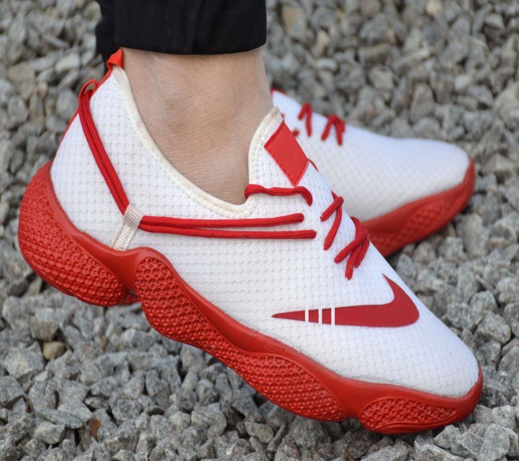 White Mesh Men Sport Sneaker Shoes 9