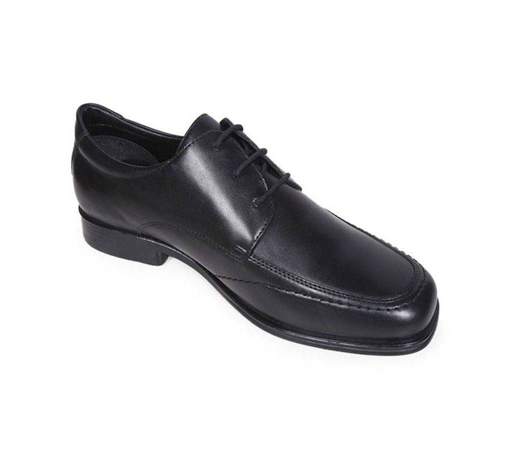 Apex Men's Black Leather Formal Shoe

