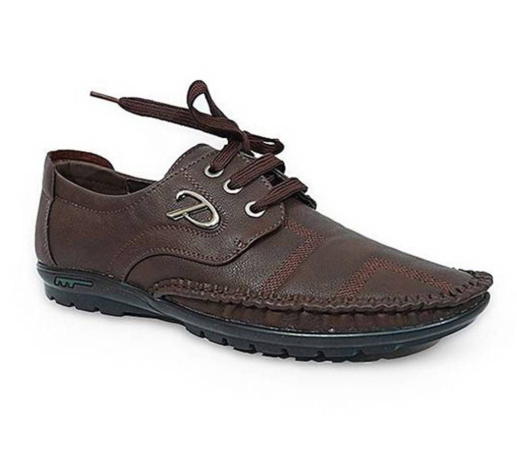 Chocolate PU Leather Loafer for Men