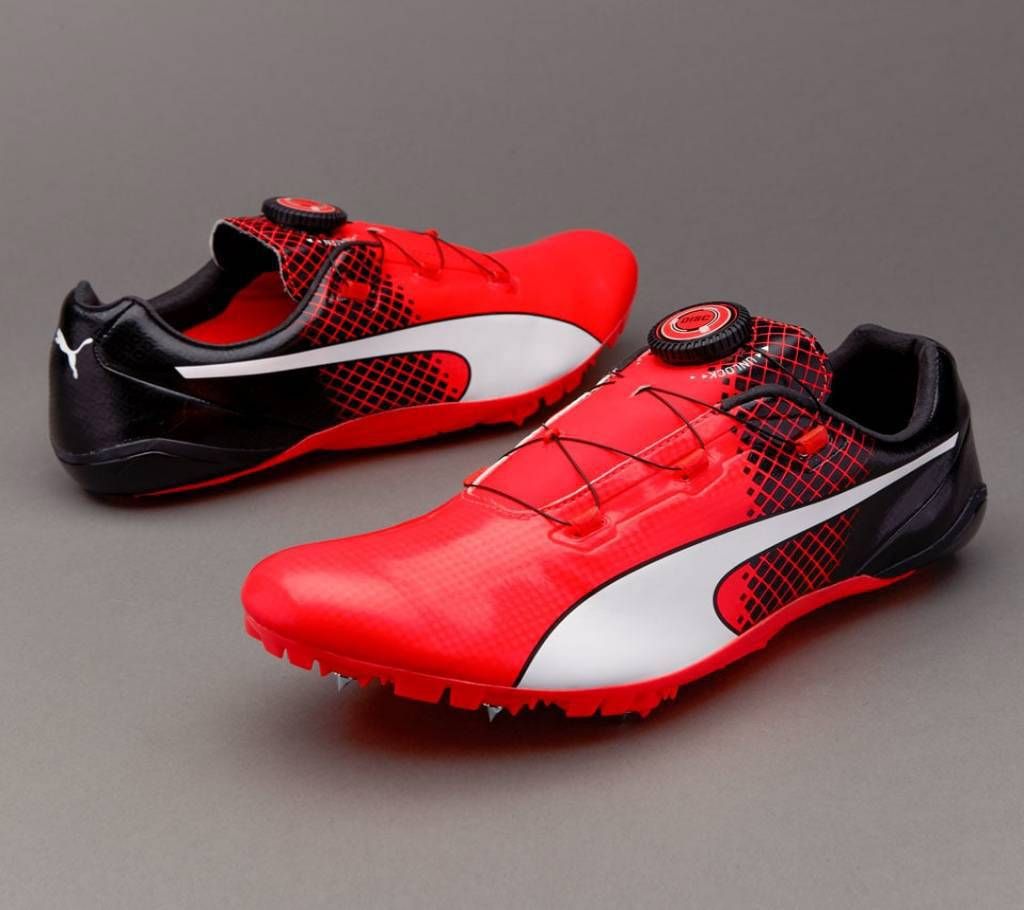 Black and Red Blast Evo Speed 4 Sports Shoes for Men