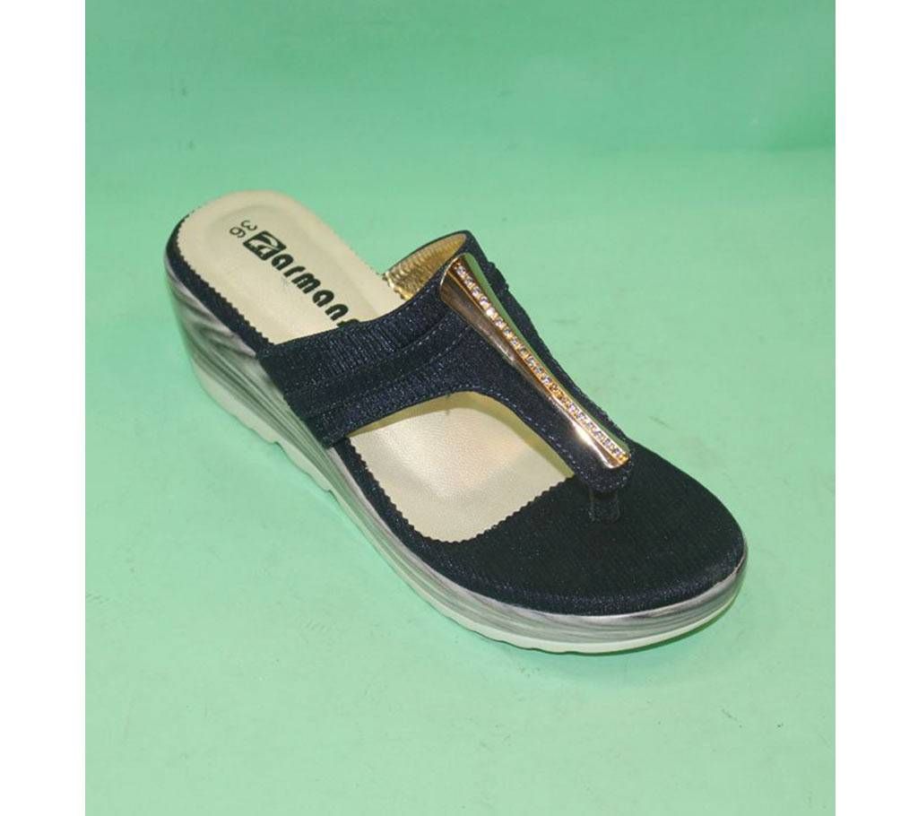 BLUE CRAPE STONE SEMI FLAT SANDAL