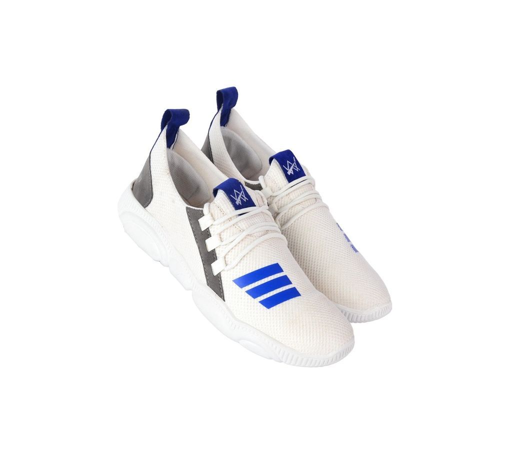 Shoes For Men Casual Sneaker-White Blue