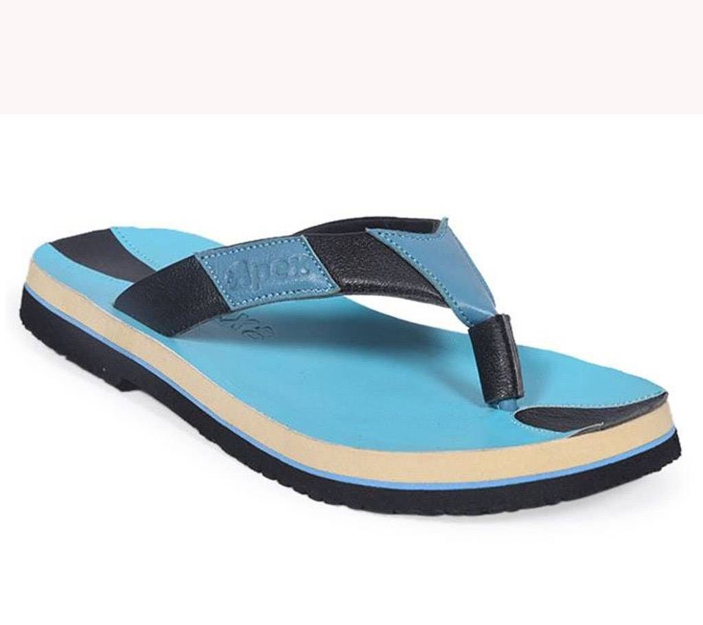 Apex Sky Blue Leather Men's sandal