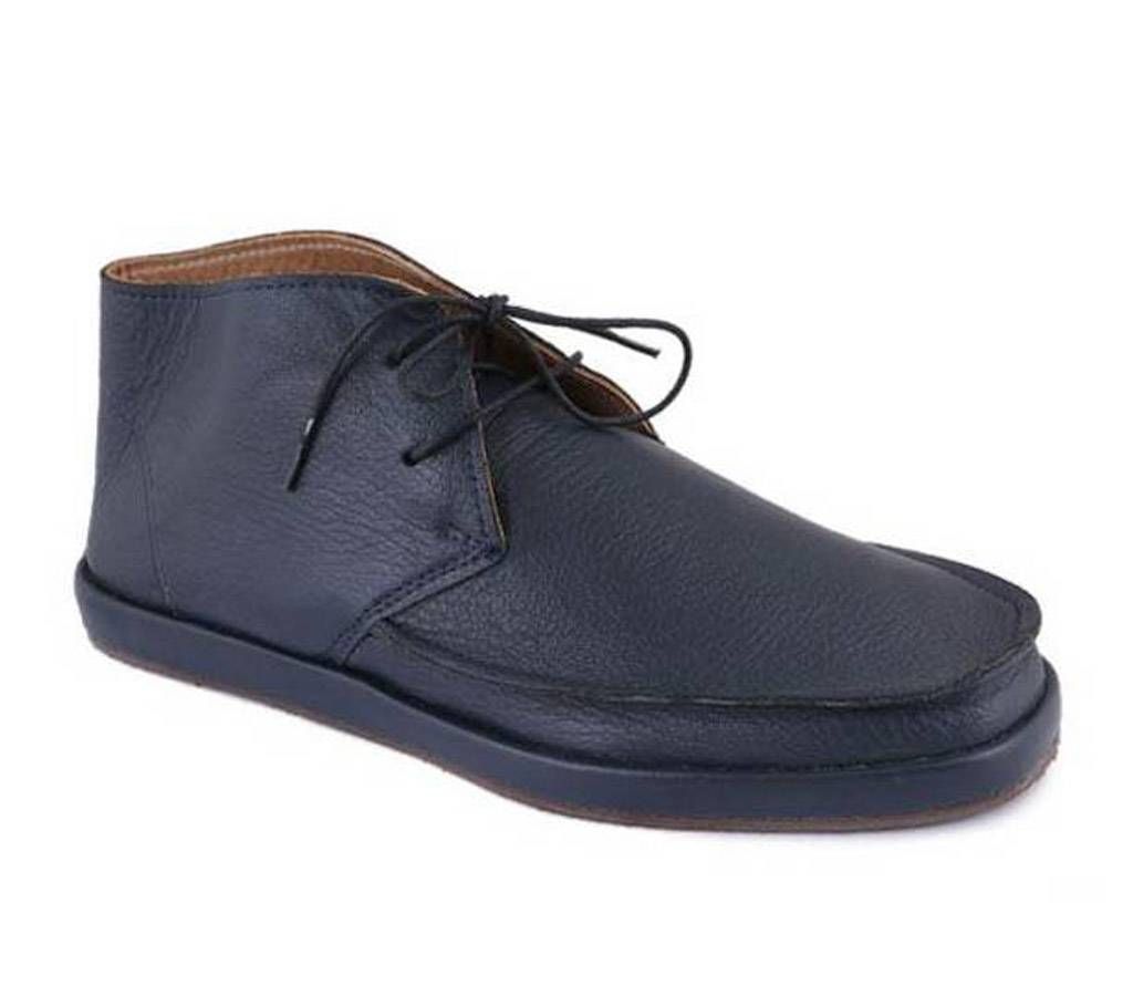 A021 Leather Blue Boot