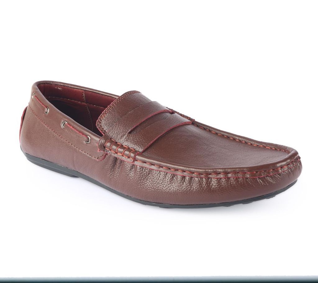 Brown Leather Loafer For Men