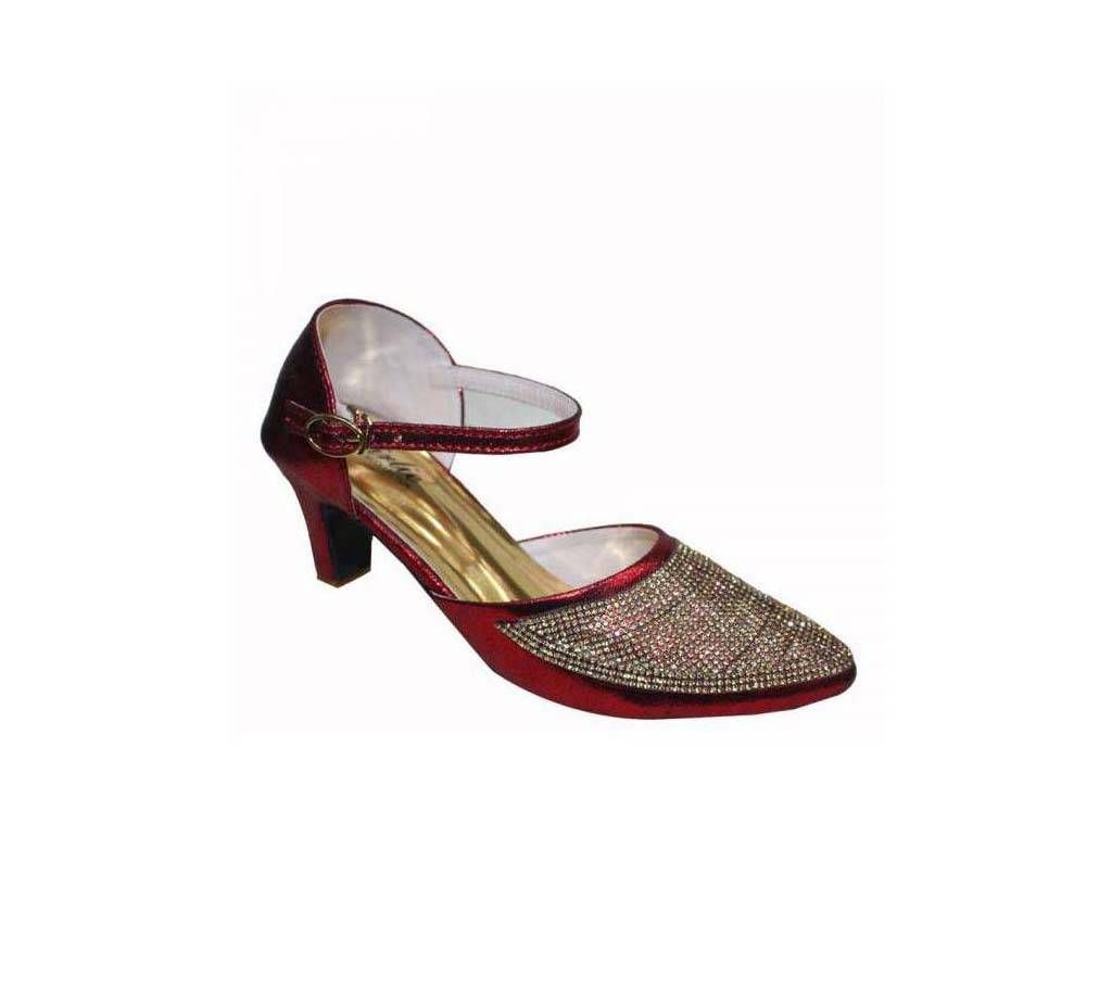 Meroon Girlie Nagra Semi-pencil Heel