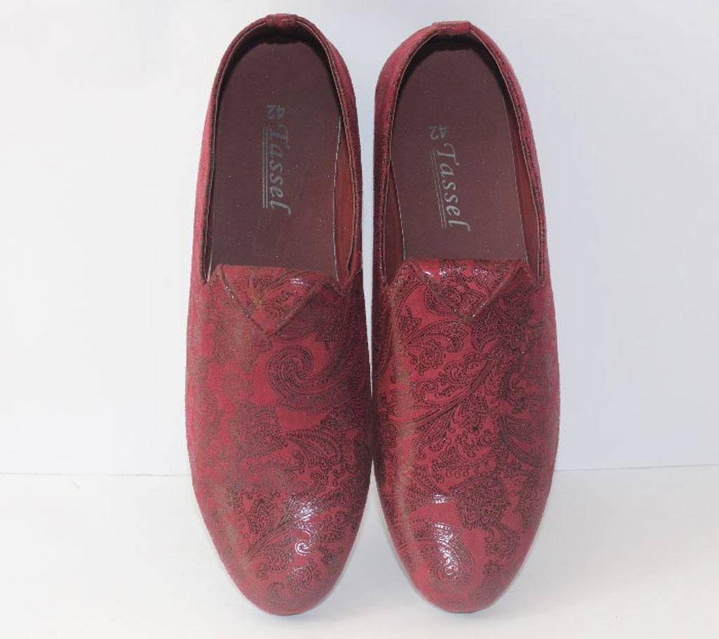 MAROON COLOR PARTY SHOE FOR MEN