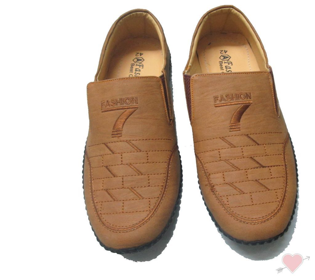 Wood Color Loafer For Men