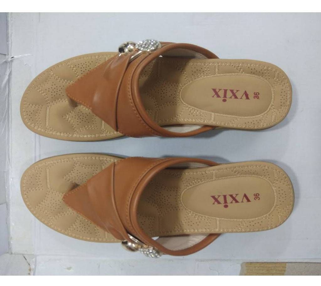 Ladies PU Flat Sandals