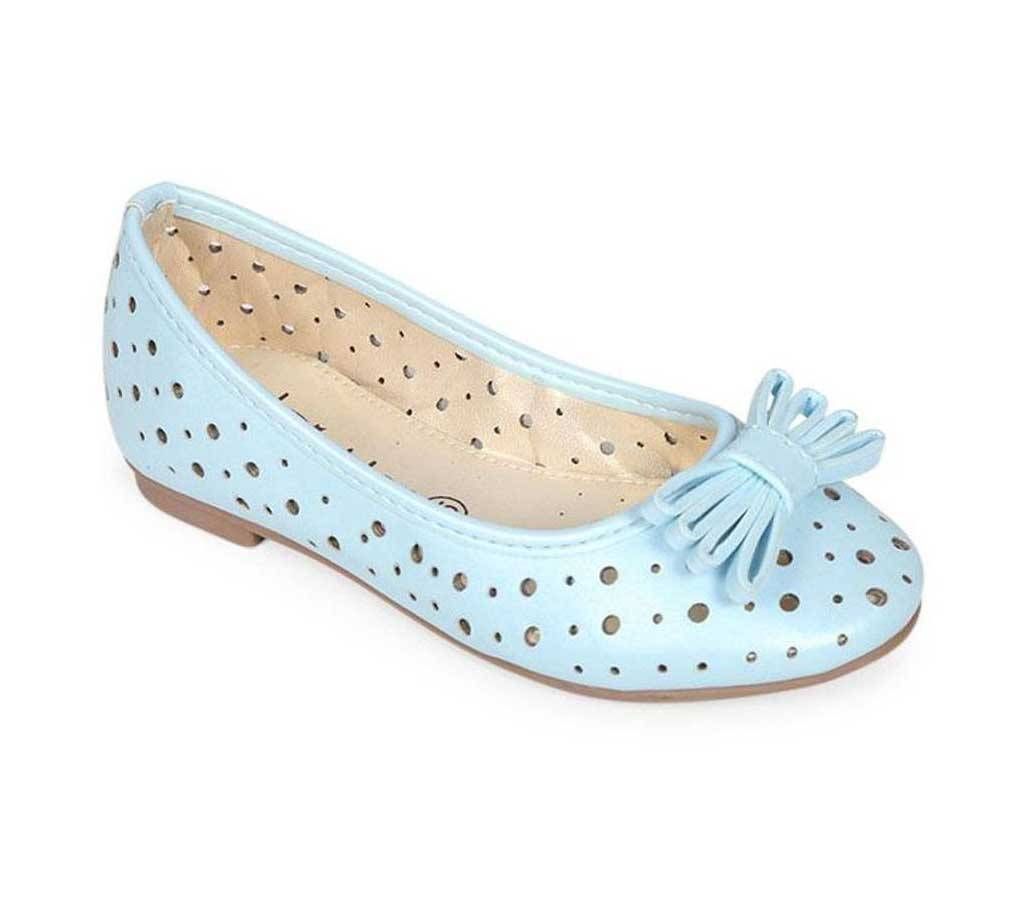 Twinkler Sky Blue Leather Junior Girl's Sandal