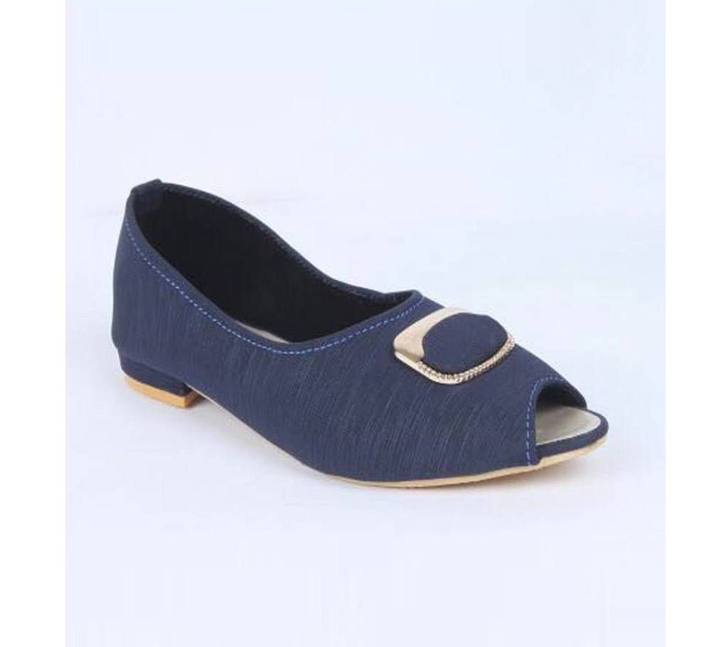 Ladies Blue Flat Sandal