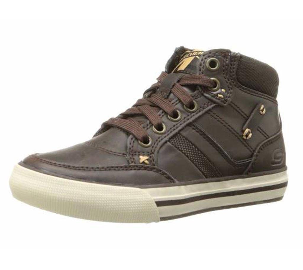 Skechers Boys Menz Chocolate Brown Sneakers 