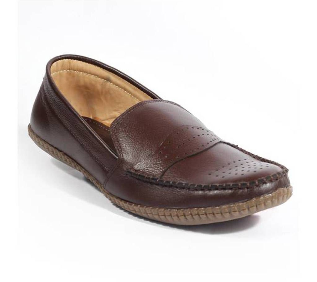A028Ch Lather loafer for men 
