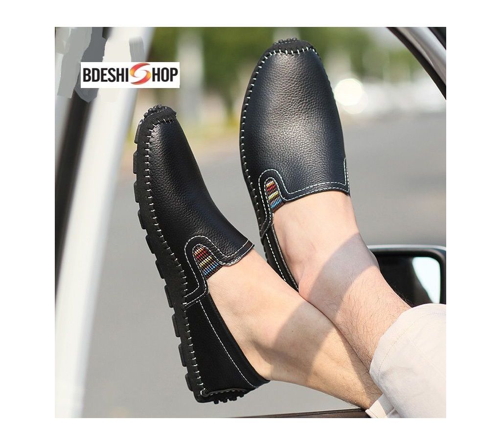 Exclusive Original China Footwear - 522 - Pure Black with Colorful Design