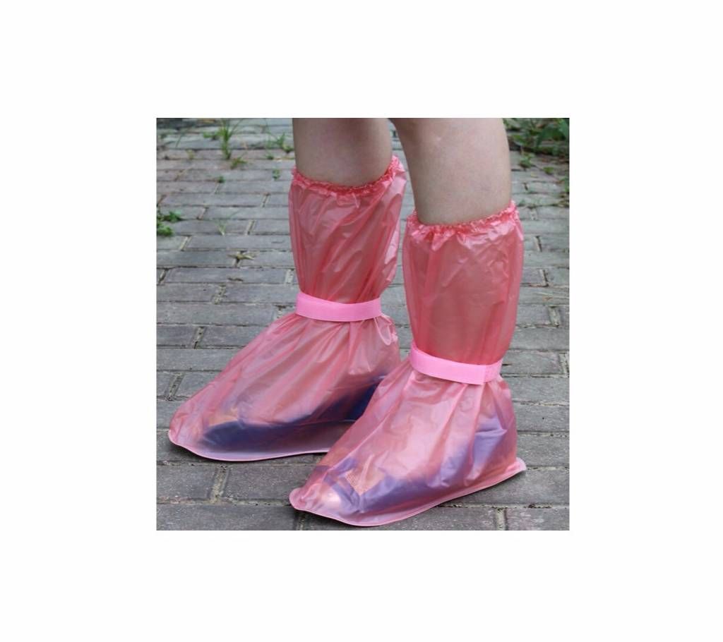 1 Pairs Reusable Rain Shoes Waterproof Boots Cycle Rain Flat Slip-resistant Overshoes