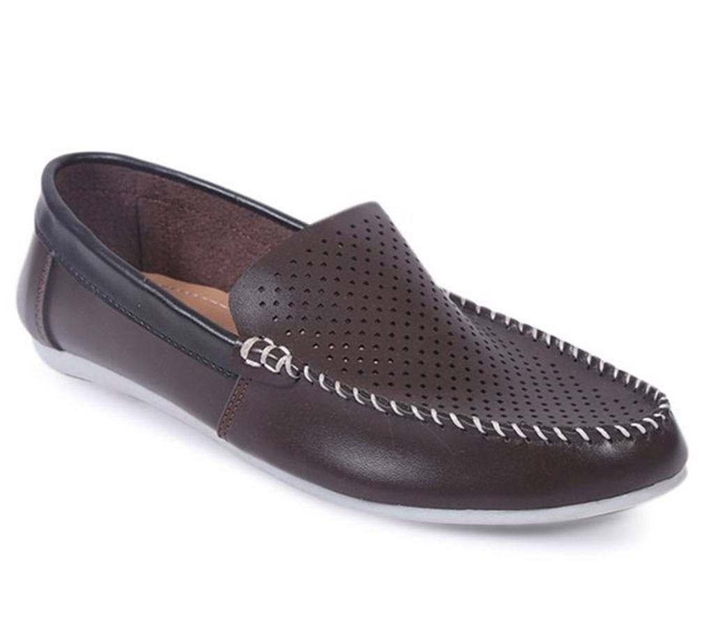 Voice PU Leather Casual Loafer - Chocolate