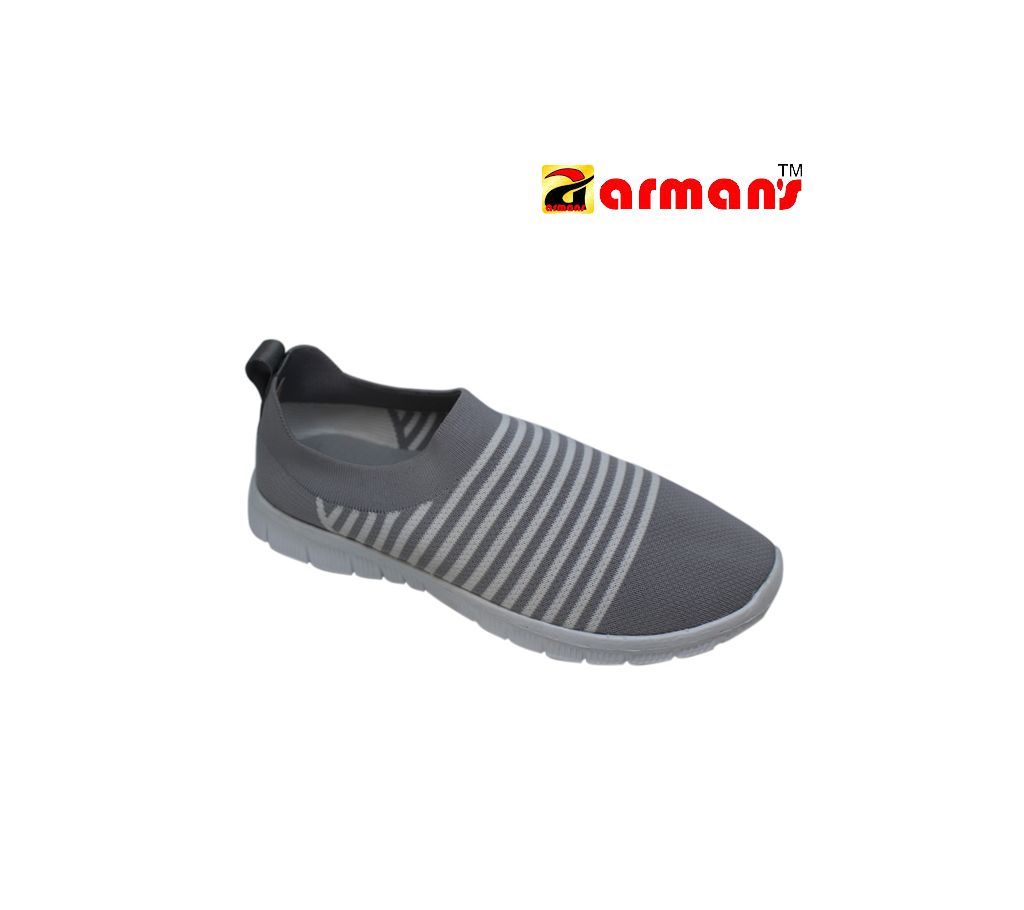 Gray Fabric Sneaker for Men