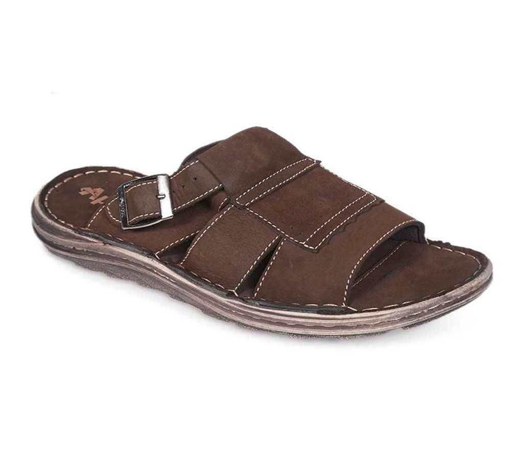 Apex Brown Suede Leather Men's sandal