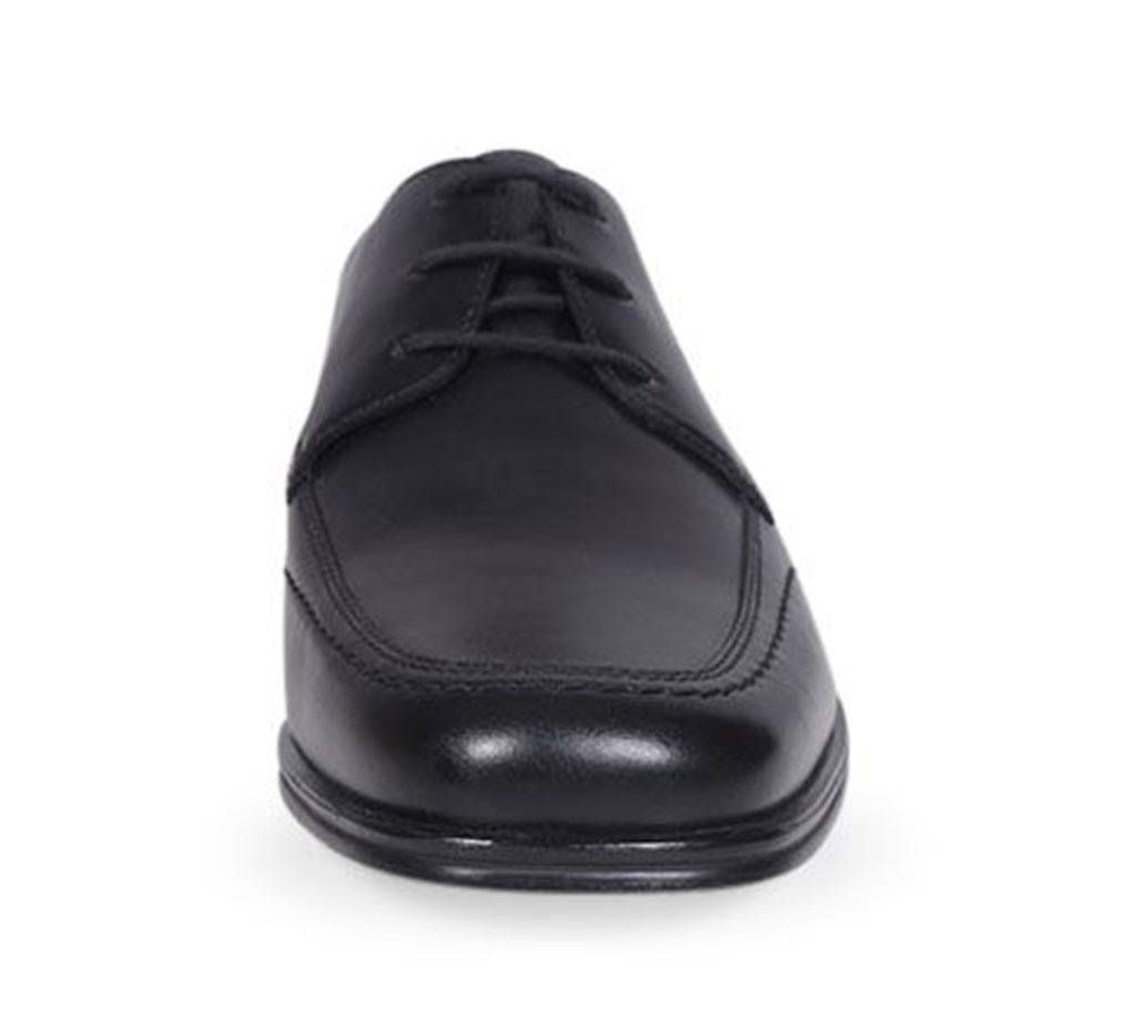 Apex Men's Black Leather Formal Shoe

