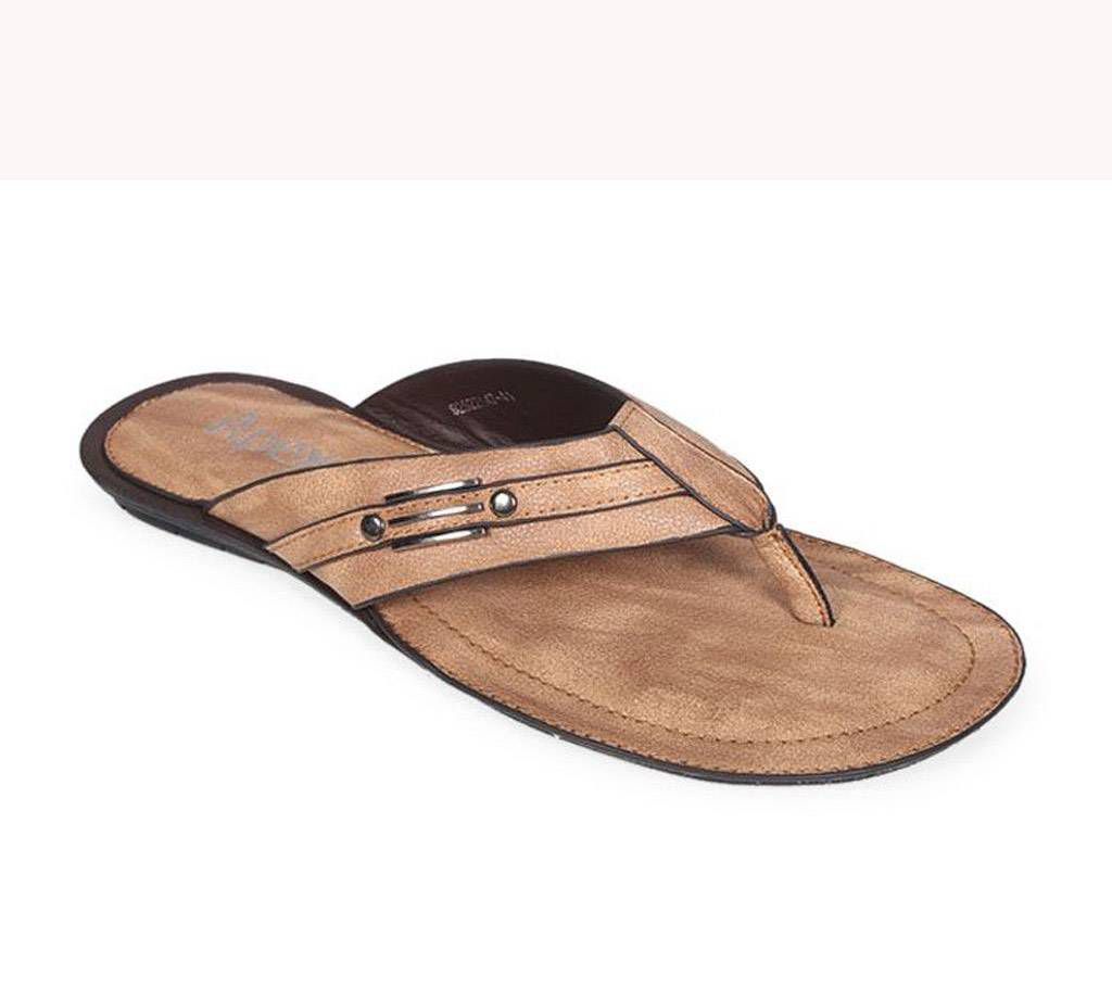 Apex Beige Color Leather Men's sandal