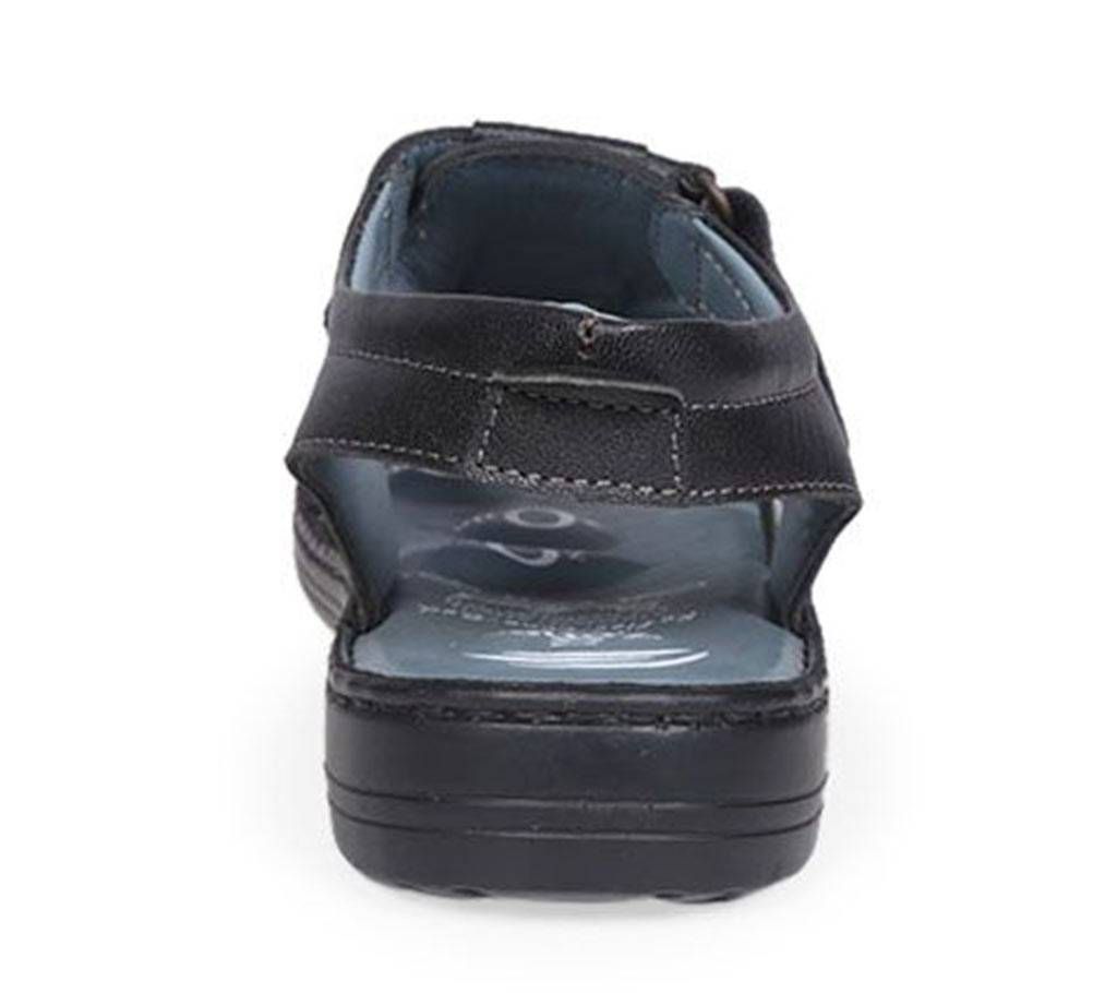 Dr. Mauch Men's Black Suede Leather Sandal

