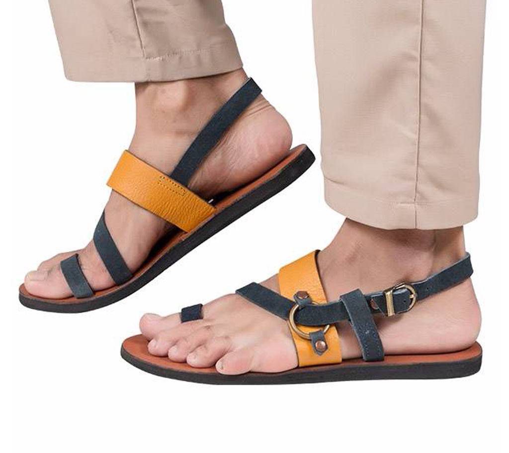 Men's leather belt sandal