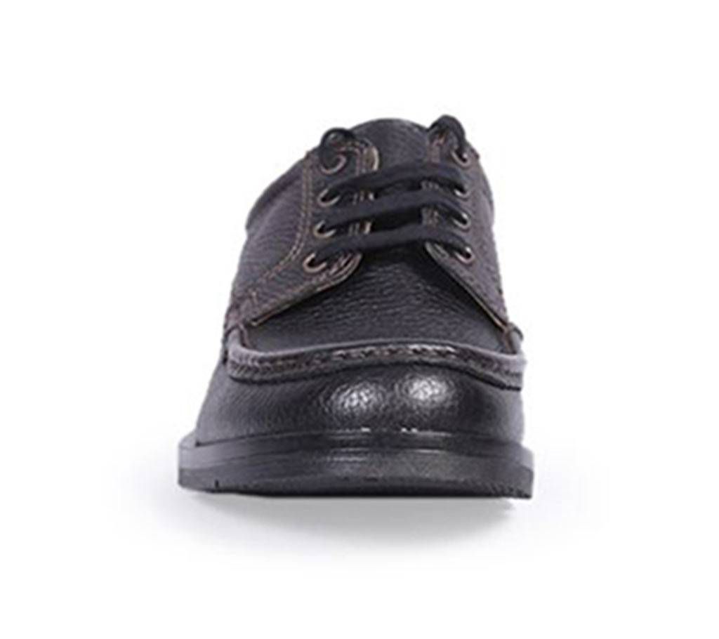 Apex Men's Black Soft Leather Formal Shoe

