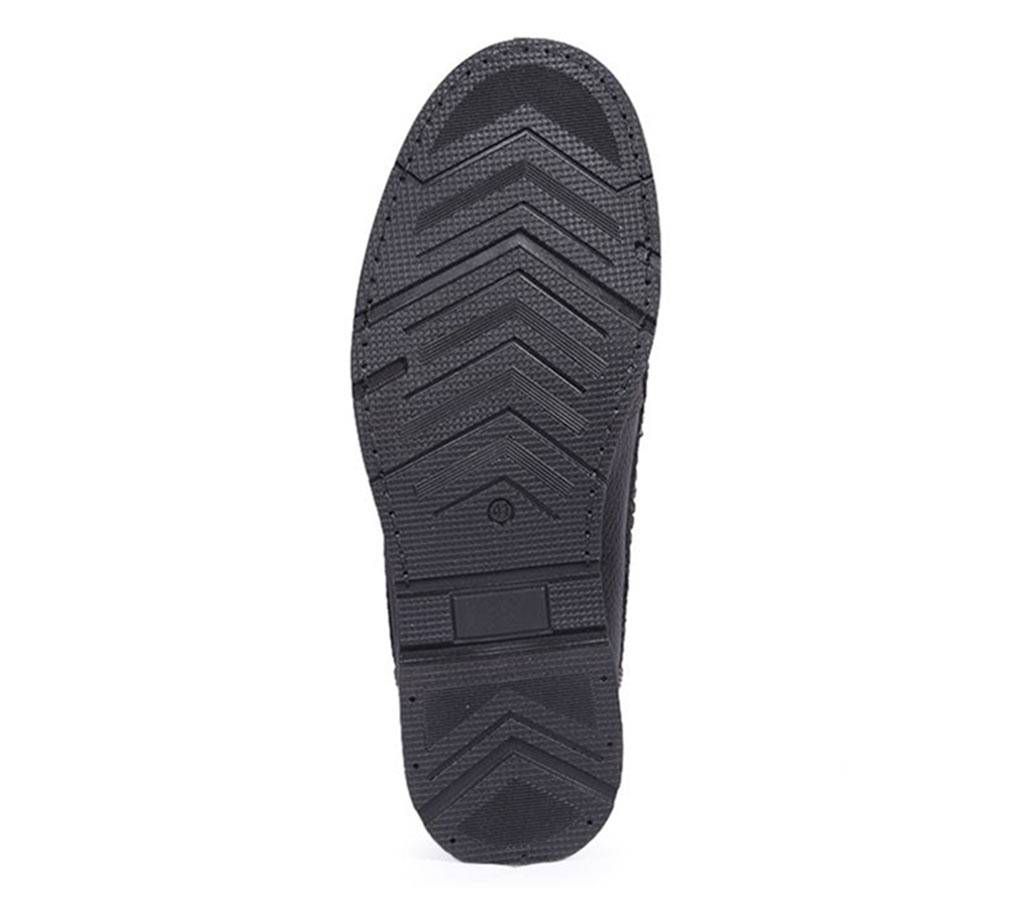 Apex Men's Black Soft Leather Formal Shoe

