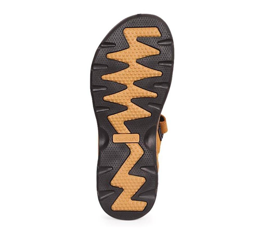 Sprint Beige Men's Leather Sandal