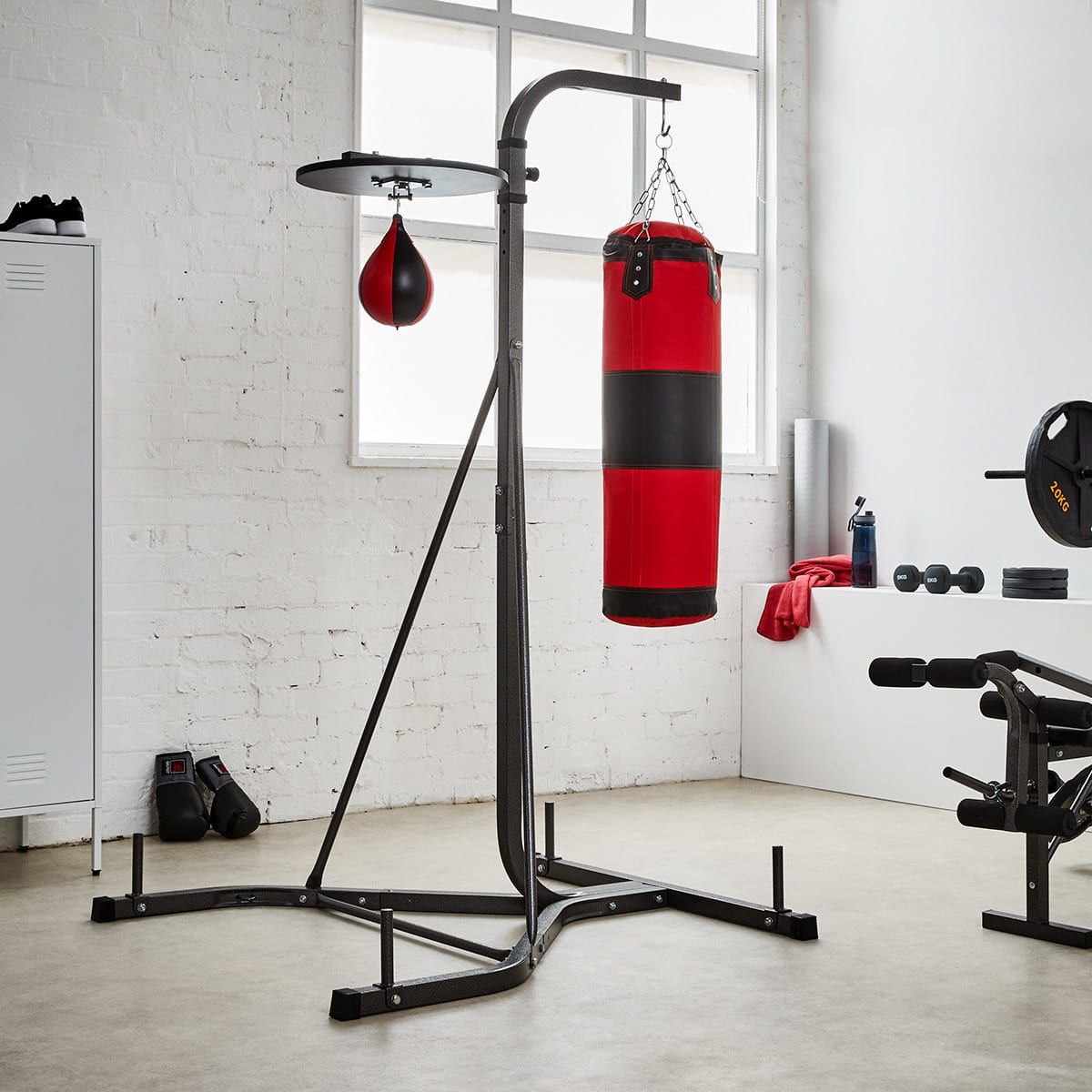 Boxing Bag and Stand Set