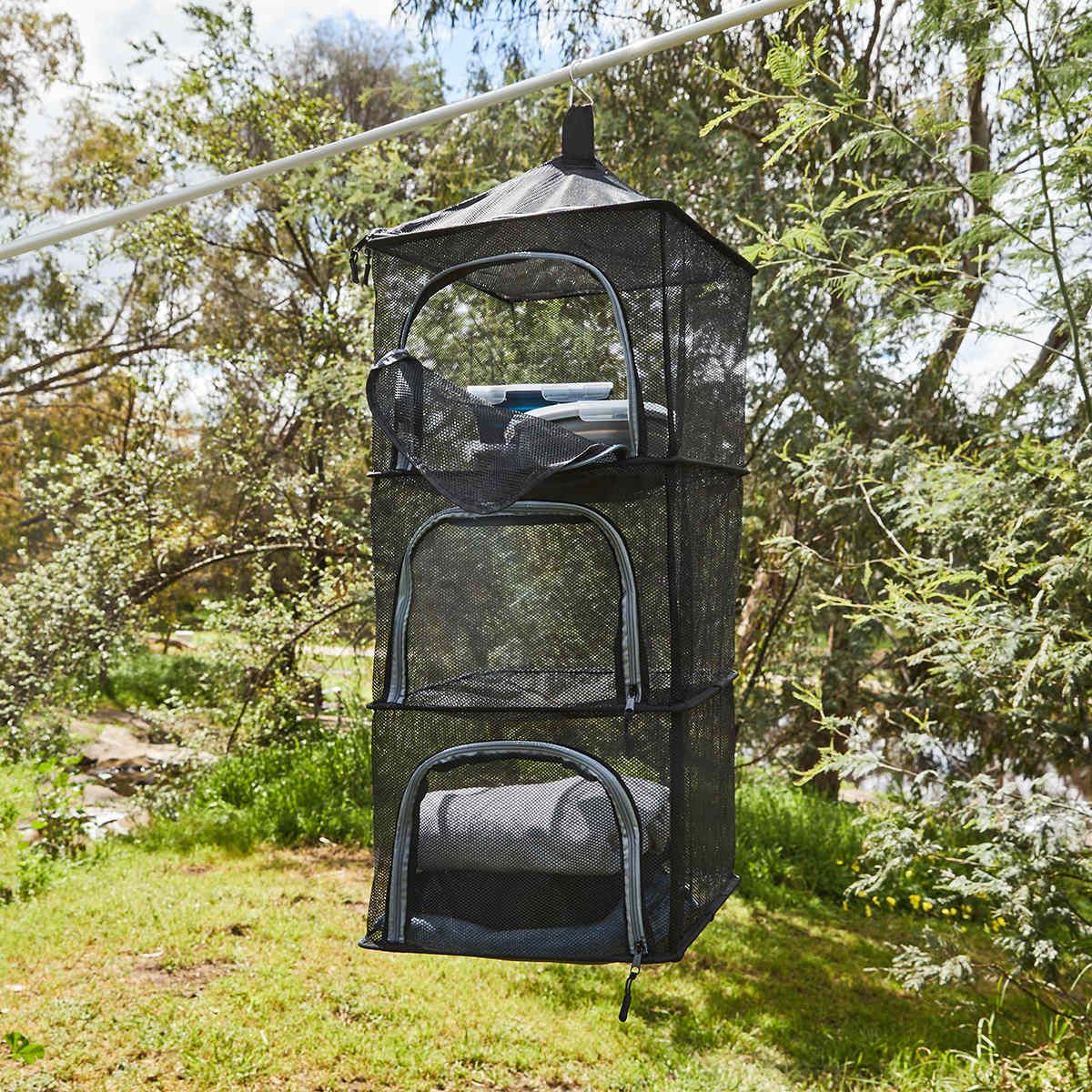 Hanging Storage 4 Shelf - Black