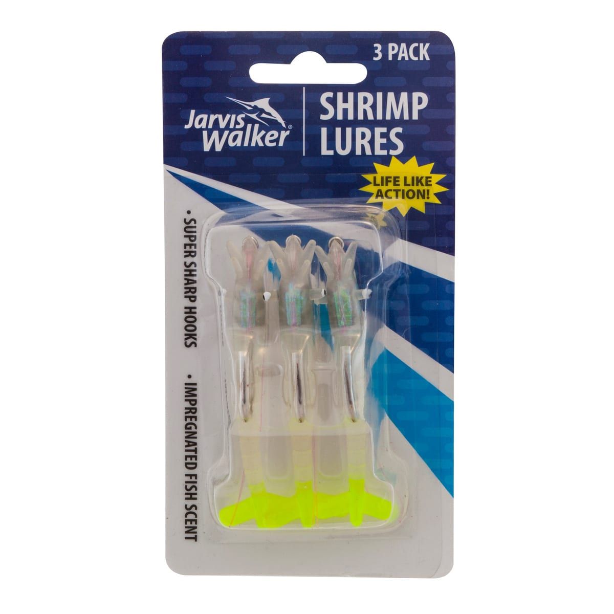 Jarvis Walker 3in. Scented Shrimp - Set of 3