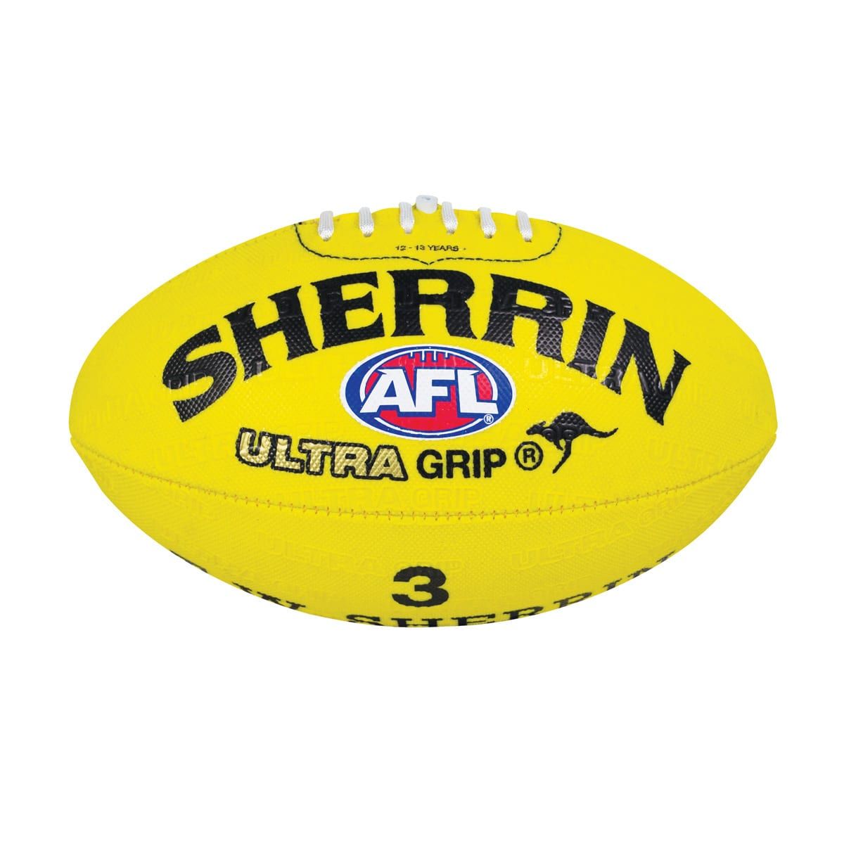 Sherrin AFL Ultra Grip Football - Size 3, Yellow