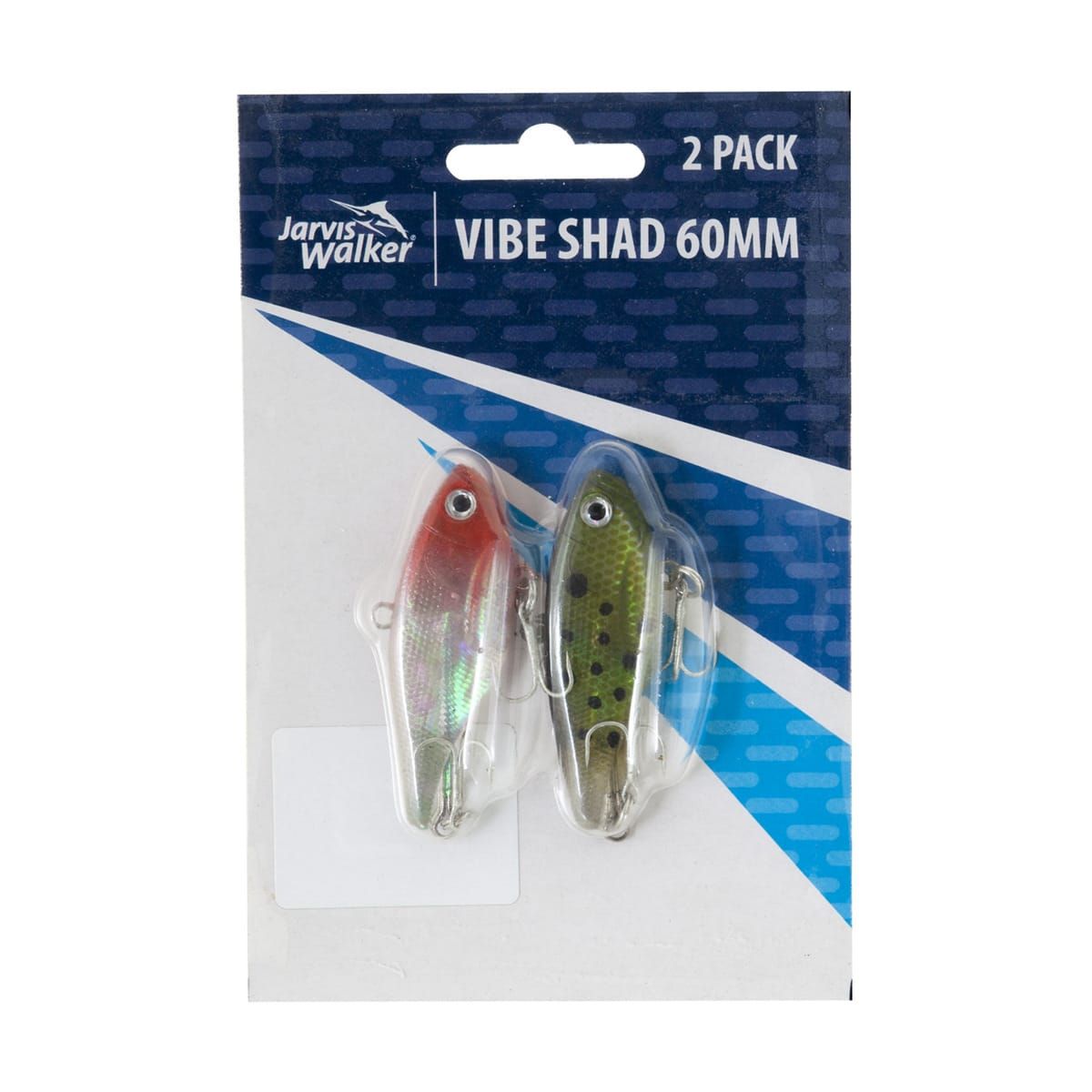 Jarvis Walker 2 Pack Vibe Shads - 60mm, Orange & Green