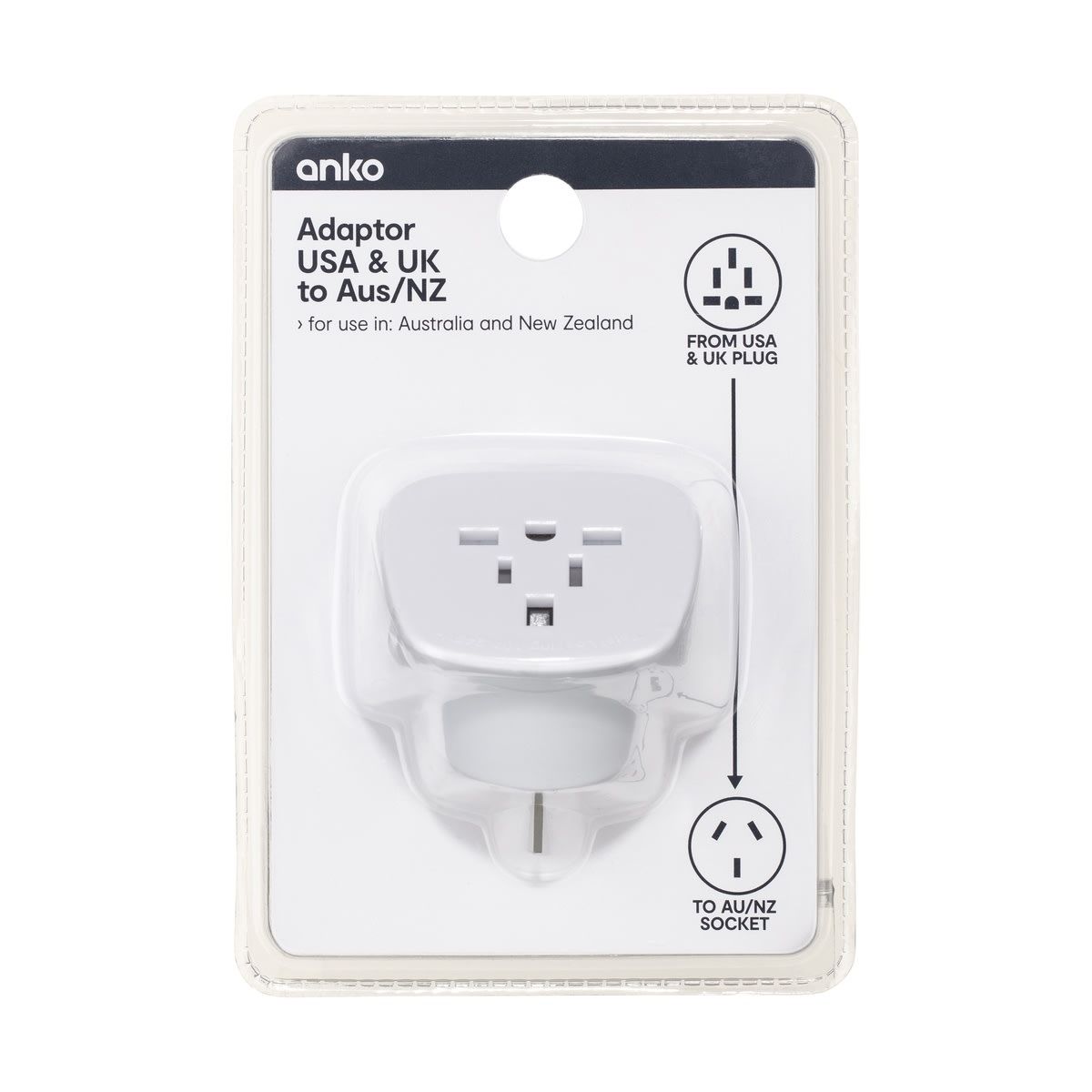 Reverse Travel Adaptor - UK & USA