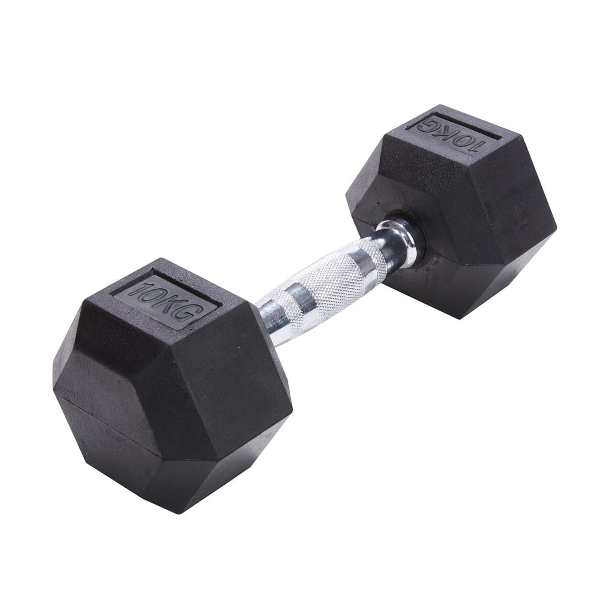 10kg Hexagonal Dumbbells